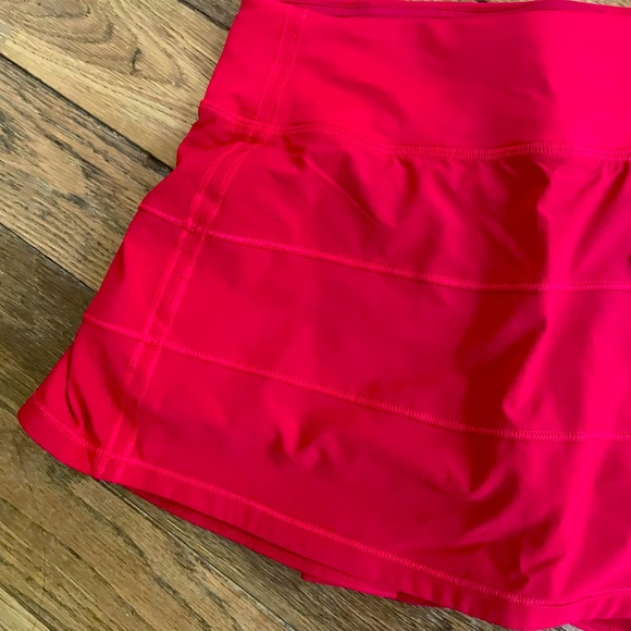 NWT Lululemon PACE RIVAL Tennis RED Skirt Regular Length Size 4 6 Regular length - Picture 6 of 10